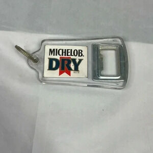 Vintage Michelob Dry Lucite Keychain Bottle Opener